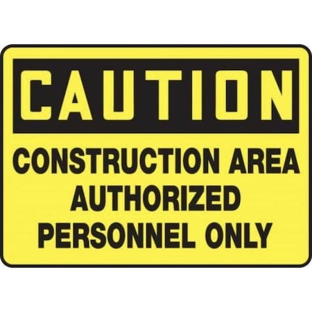 Accuform OSHA CAUTION SAFETY SIGN CONSTRUCTIO MCRT621XP